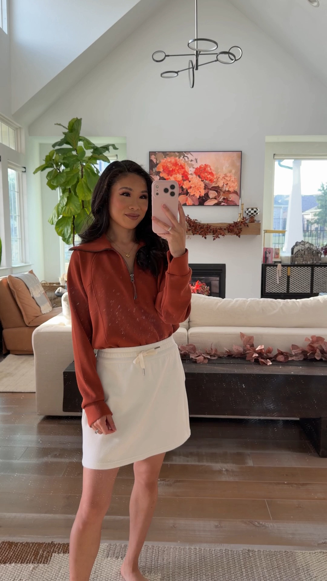 SPANX 20% off with code LTK20! This half zip in burnt orange is already on sale at Nordstrom. Linked similar skort and other spanx airessentials I love.

#LTKSaleAlert #LTKPetite