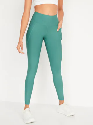 High-Waisted PowerSoft Side-Pocket Leggings for Women | Old Navy (US)