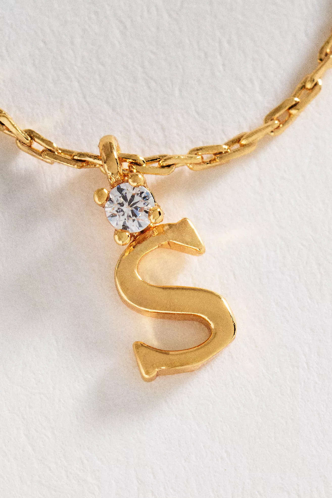 Crystal Initial Pendant Necklace | Anthropologie (US)