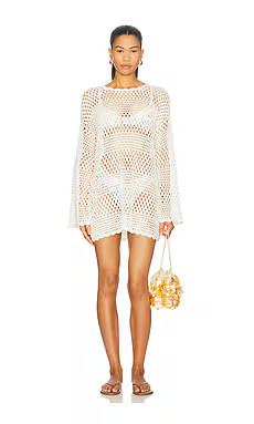 Show Me Your Mumu Paula Pullover Coverup in White Crochet from Revolve.com | Revolve Clothing (Global)