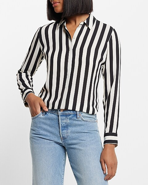 Striped Relaxed Portofino Shirt | Express