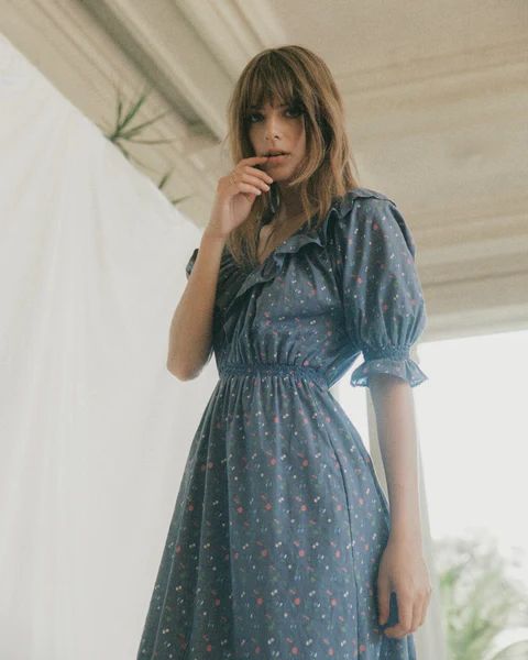The Naomi Dress | Lapis Aster Garden (Pockets) | Christy Dawn