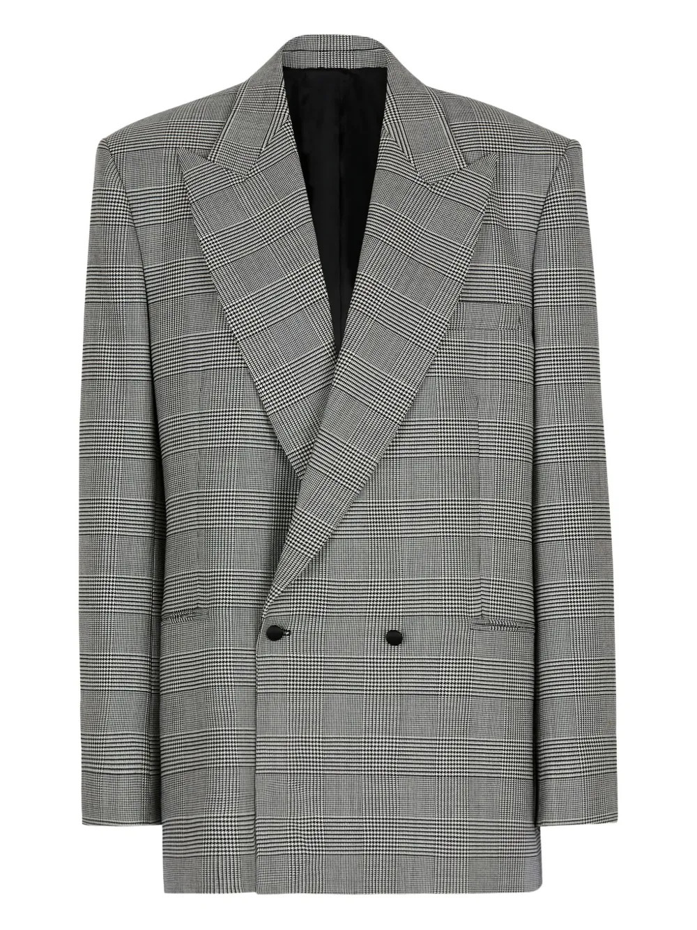 Balmain Prince Of Wales Jacquard Blazer | Grey | FARFETCH | Farfetch Global