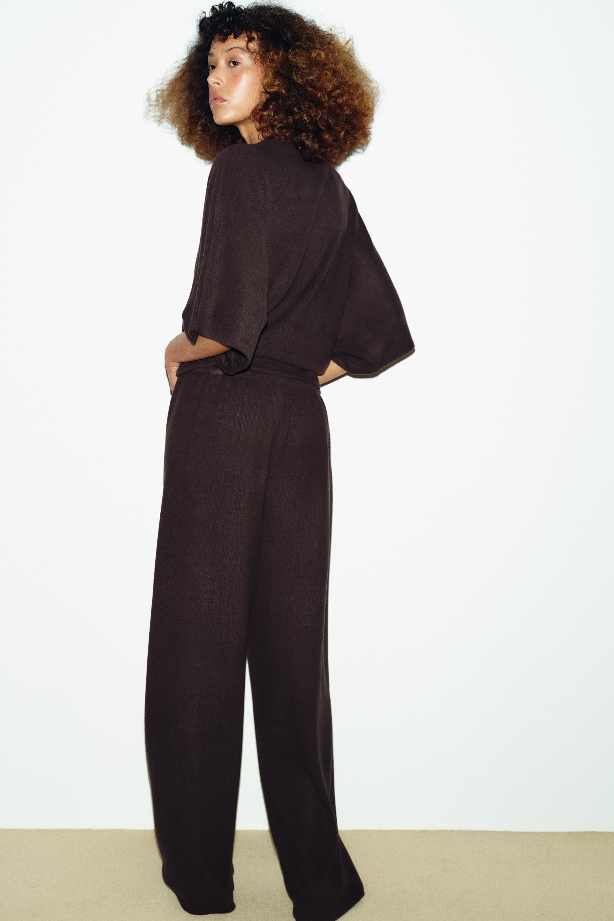 RUSTIC WIDE LEG PANTS | Zara US