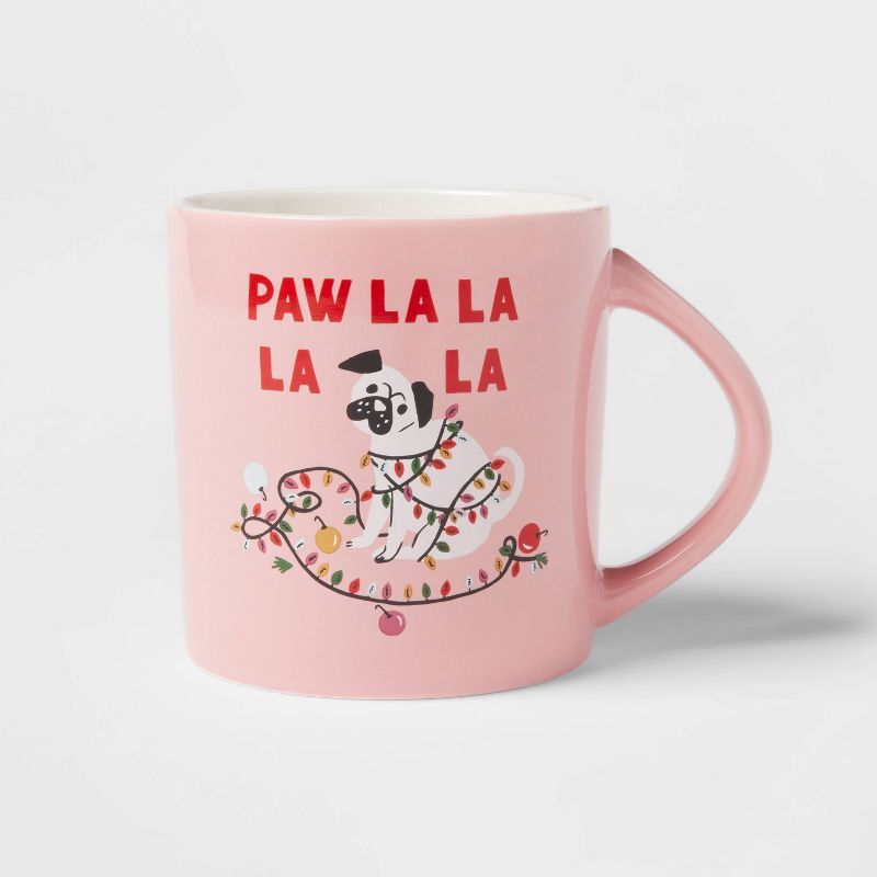 16oz Stoneware Christmas Paw La La La La Mug - Wondershop™ | Target