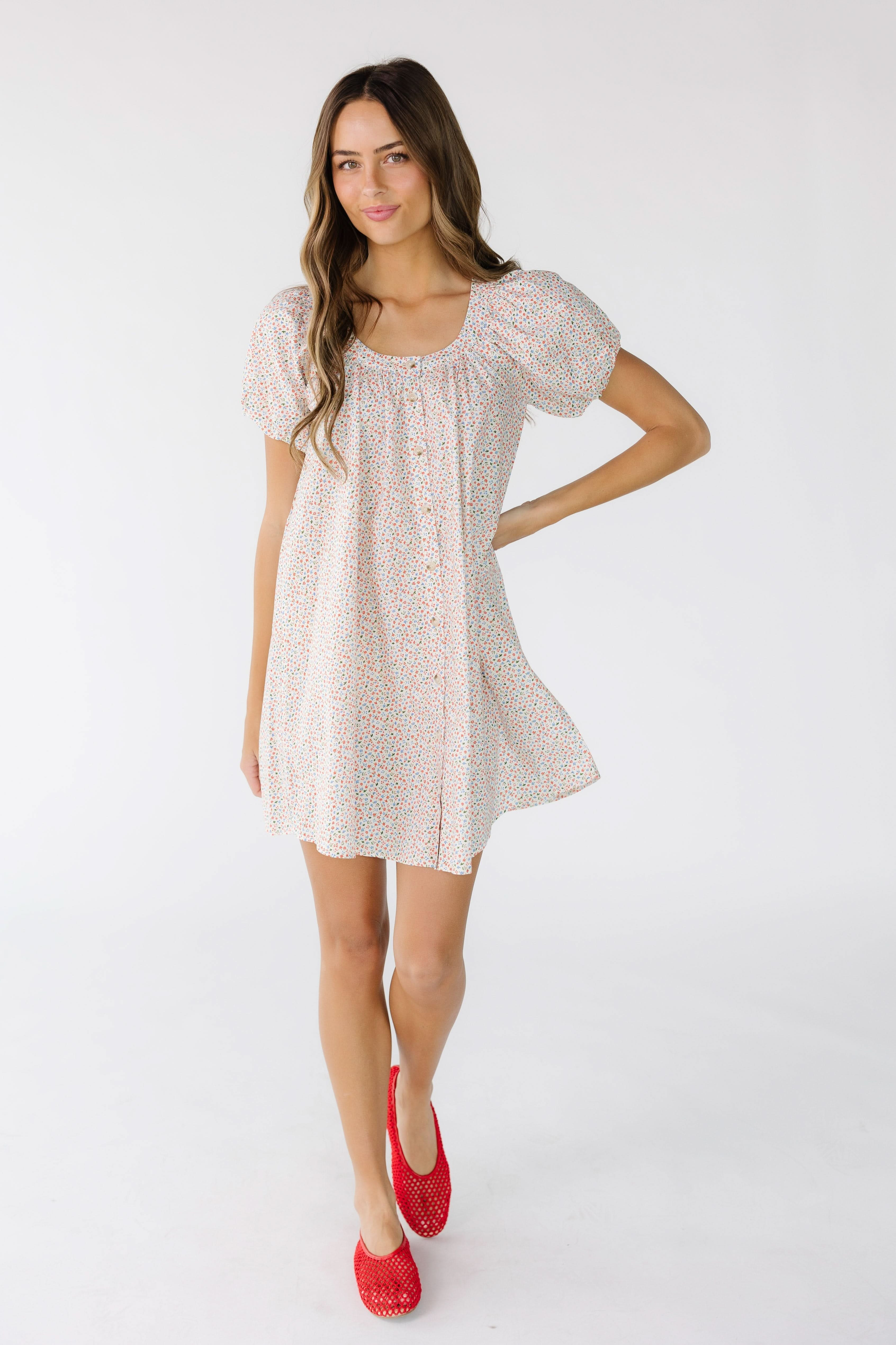 Brass & Roe Ellie Print Knee Dress | Called To Surf