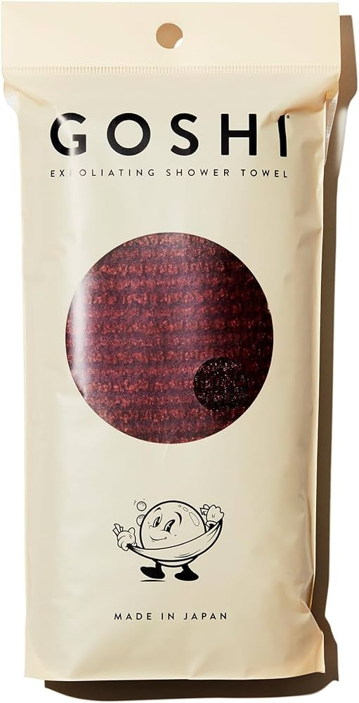 GOSHI Exfoliating Shower Towel - Rip-Resistant Exfoliating Washcloth for All Skin Types - Brick R... | Amazon (US)