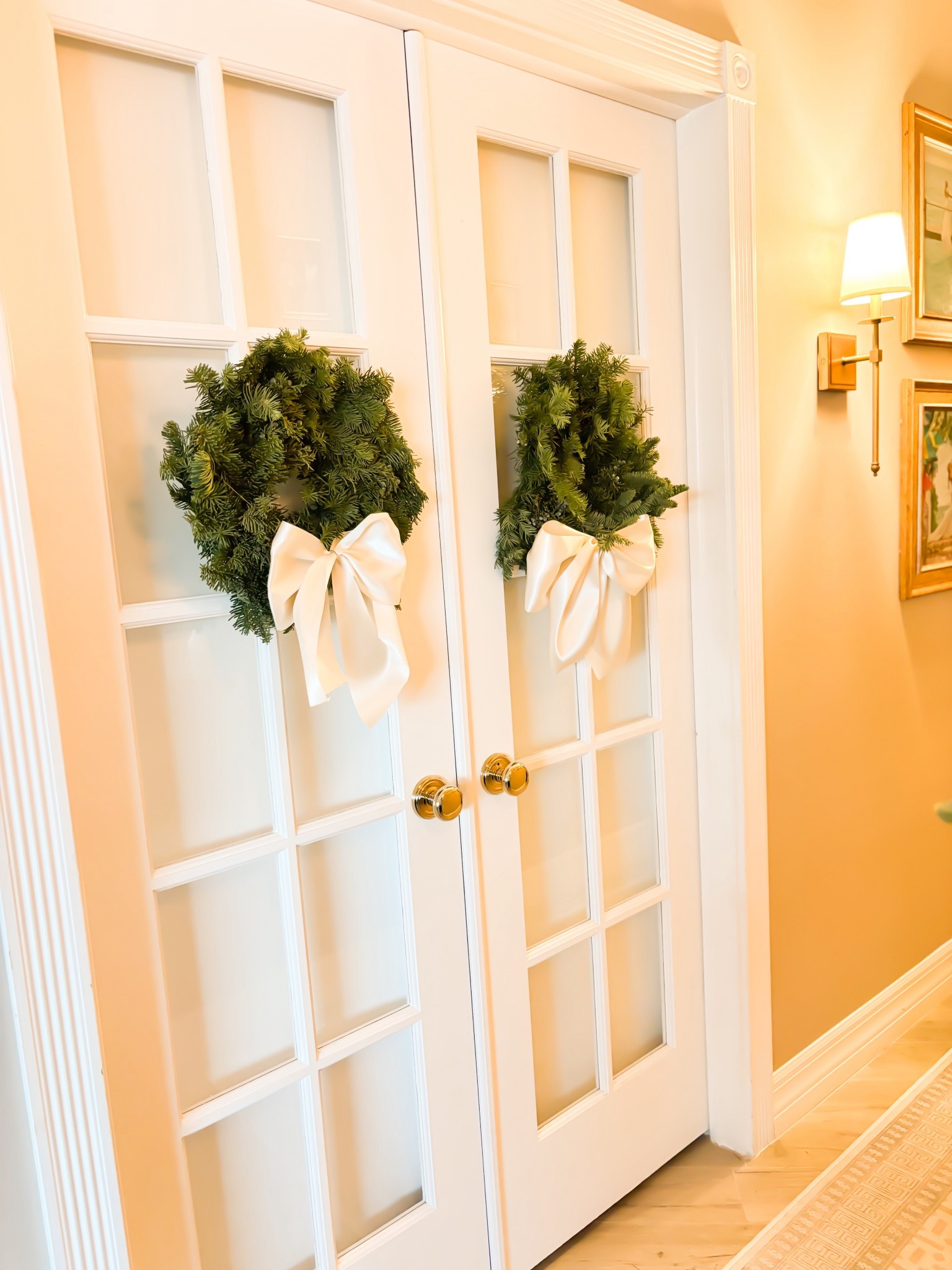Christmas wreaths small for doors easy door hooks gold 

#LTKHome #LTKGiftGuide #LTKHoliday