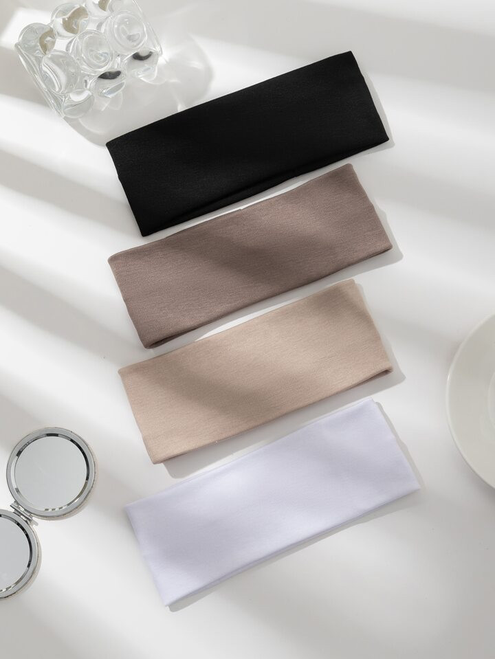 4pcs/set Women's Multicolor Fabric Fashionable All-match Headbands, Suitable For Daily Wear | SHEIN