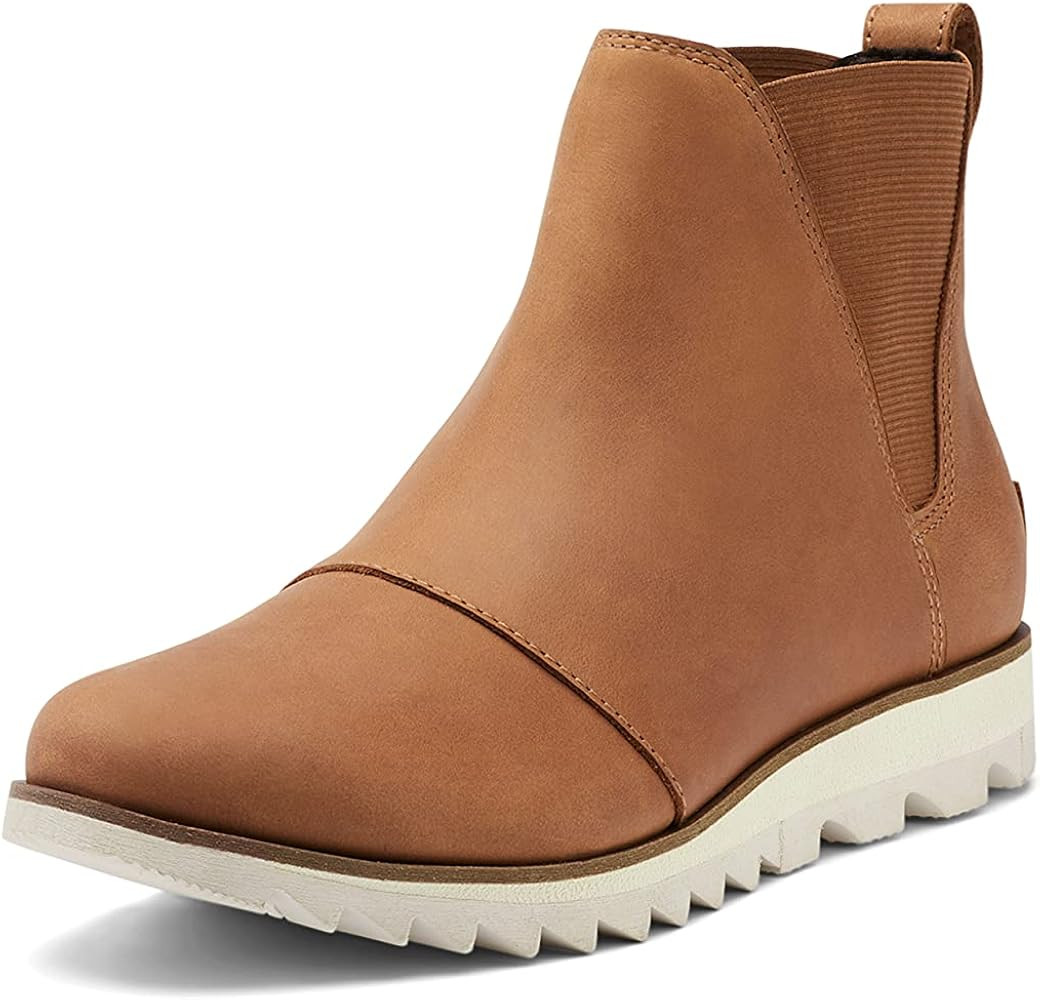 Sorel Women's Harlow Chelsea Rain Boot — Waterproof Leather Ankle Booties | Amazon (US)