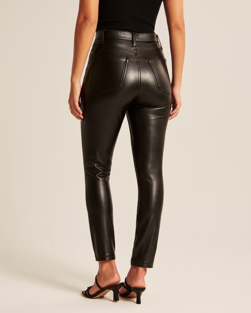 Curve Love Vegan Leather Skinny Pant | Abercrombie & Fitch (US)