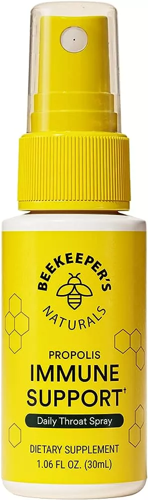 Beekeeper's Naturals Propolis Immune Support Throat Spray - 1.06 Fl Oz :  Target