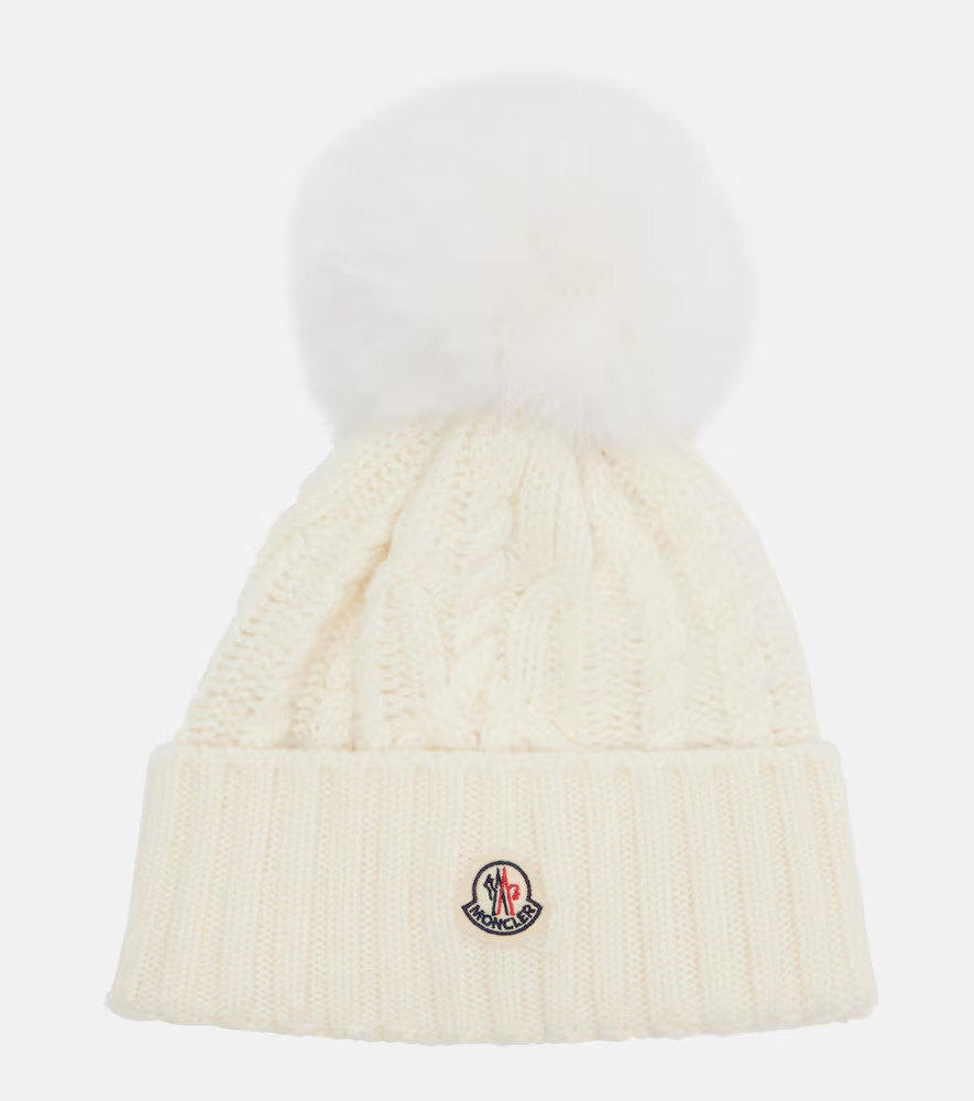 Moncler Cable-knit wool and cashmere beanie | Mytheresa (US/CA)