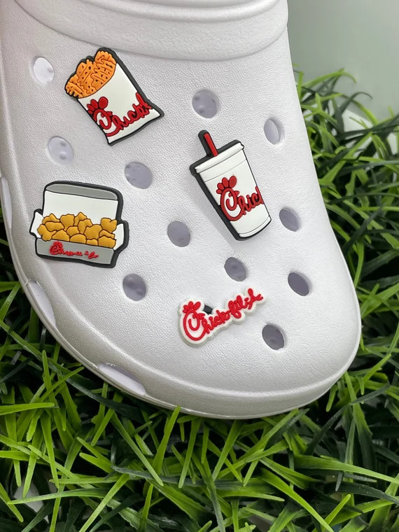 Chick-fil-a Shoe Charms | Croc Charms | Shoe Charms | Food charms | Etsy (US)