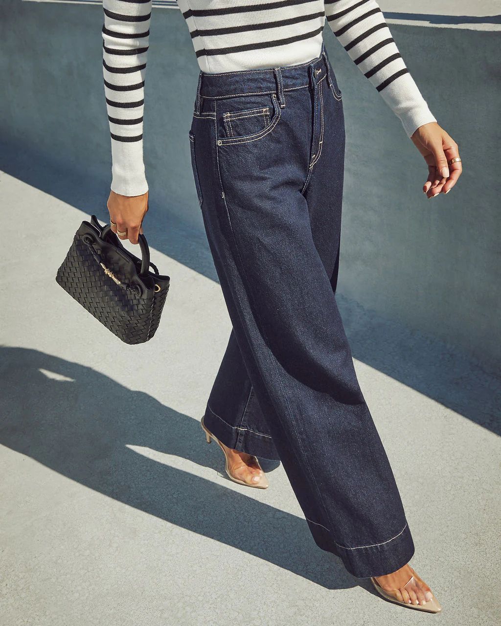 Weekend Plans High Rise Wide Leg Jeans | VICI Collection