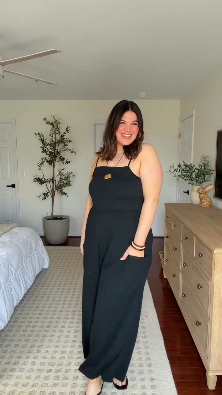 Midsize spring outfit idea! 

Jumpsuit - size xxl 
Sandals - 9.5



#LTKootd #LTKSeasonal #LTKMidsize