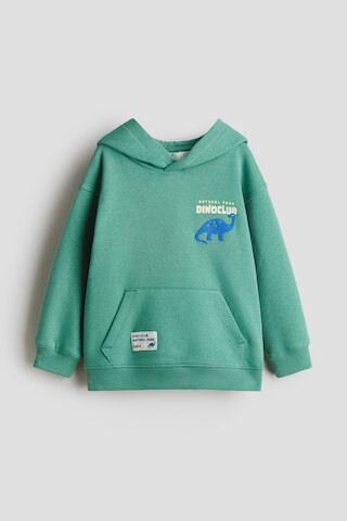 H & M - Printed Hoodie - Green | H&M (US + CA)