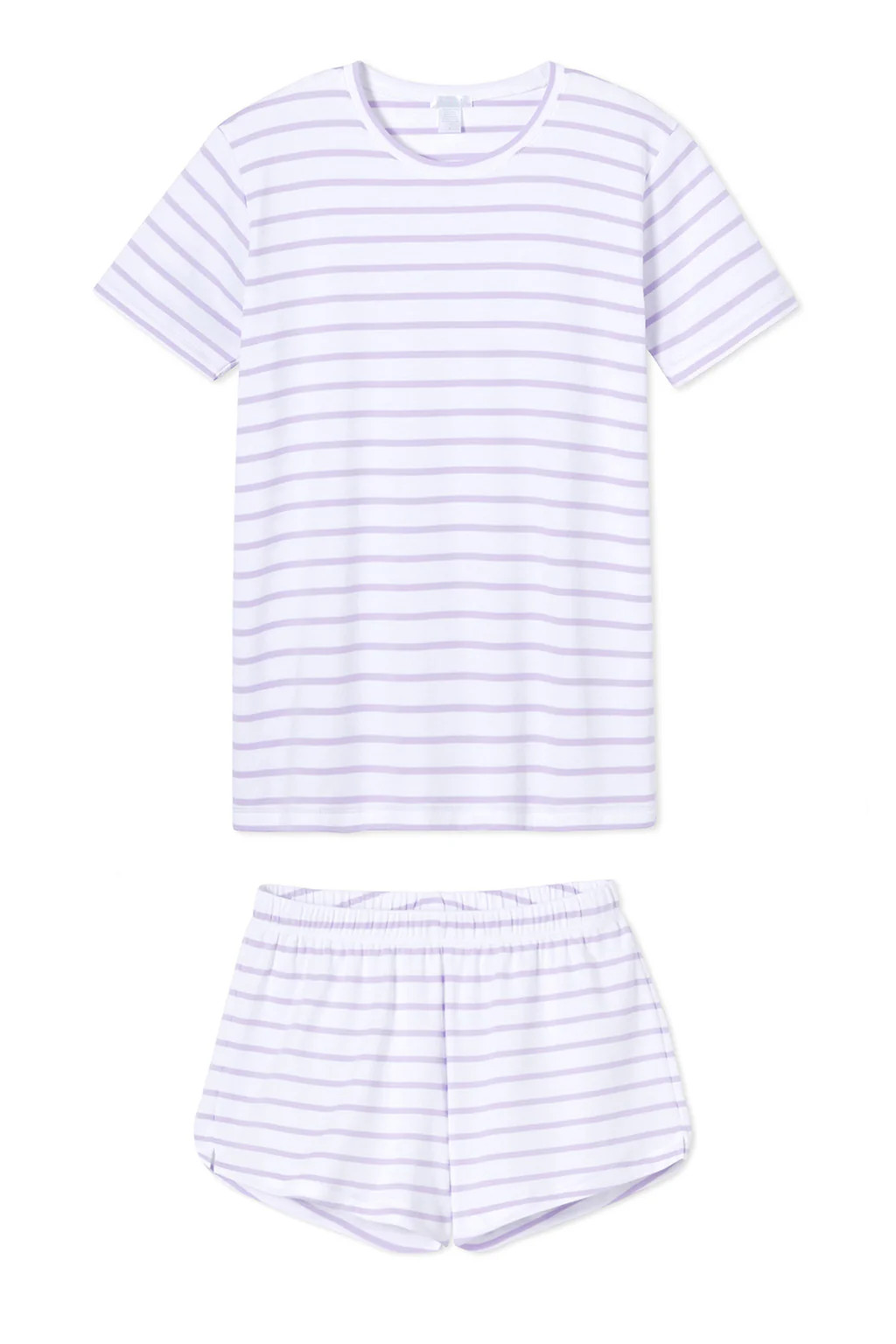 Pima Weekend Shorts Set in Lilac | Lake Pajamas