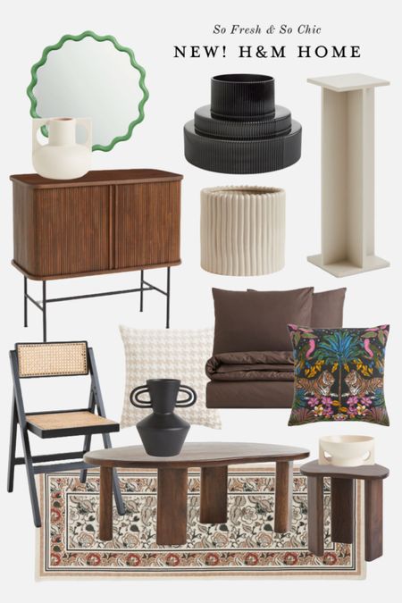 New furniture and decor at H&M Home and it’s all on sale right now!
-
Sliding door cabinet - fluted wood cabinet - fluted wood side table - wood and rattan folding dining chair - affordable dining room chair - cotton duvet cover set chocolate brown king size - herringbone pattern cushion cover - eclectic tiger print cushion cover - black ceramic jug vase - white ceramic bowl with handles - white ceramic vase with handles - black
Ribbed glass vase - beige planter pot textured - pedestal stand - mango wood coffee table -
Mango wood side table - printed cotton runner rug - shelf styling - living room decor - bedroom decor - queen bedding brown - king bedding brown - minimalist home decor - H&M Home decor sale


#LTKhome #LTKunder100 #LTKsalealert