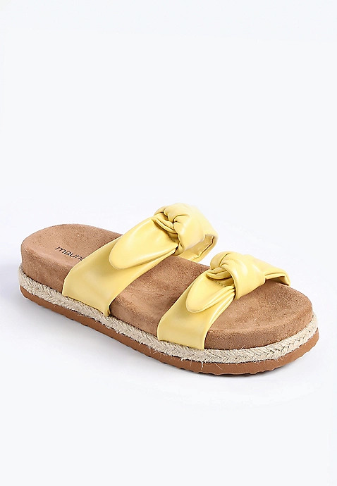 SuperCush Knotted Strap Slide Footbed Sandal | Maurices