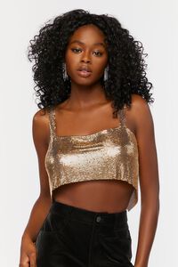Open-Back Chainmail Crop Top | Forever 21 (US)
