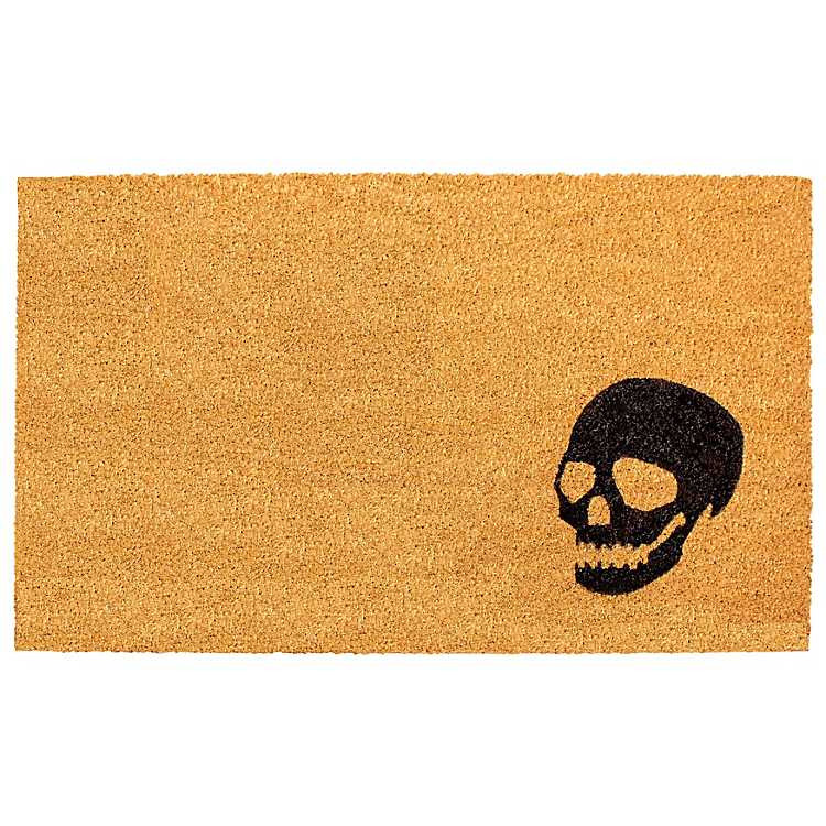 Natural Tan Coir Skull Doormat | Kirkland's Home