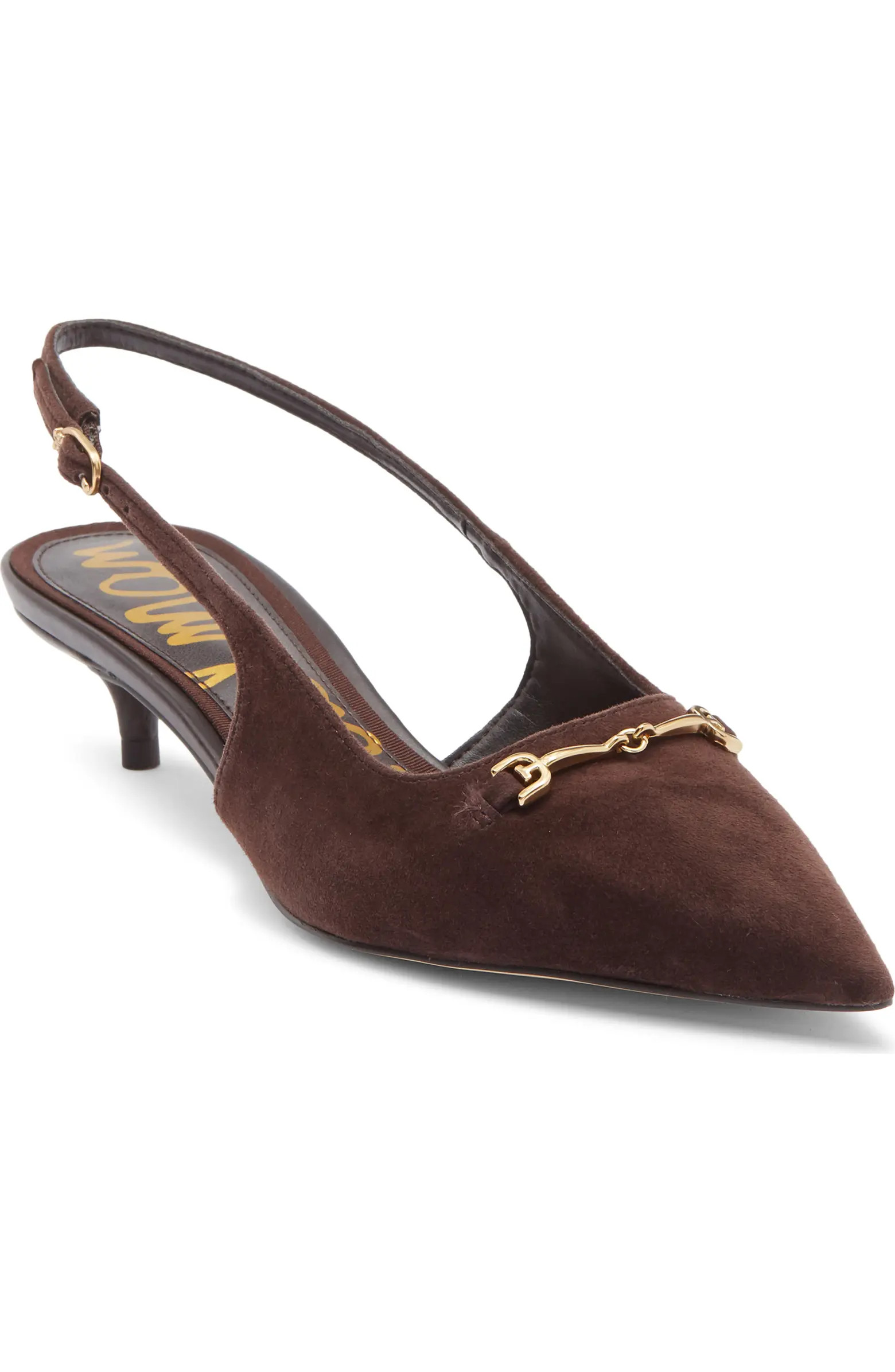 Sam Edelman Farrah Kitten Heel Pointed Toe Slingback Pump (Women) | Nordstromrack | Nordstrom Rack