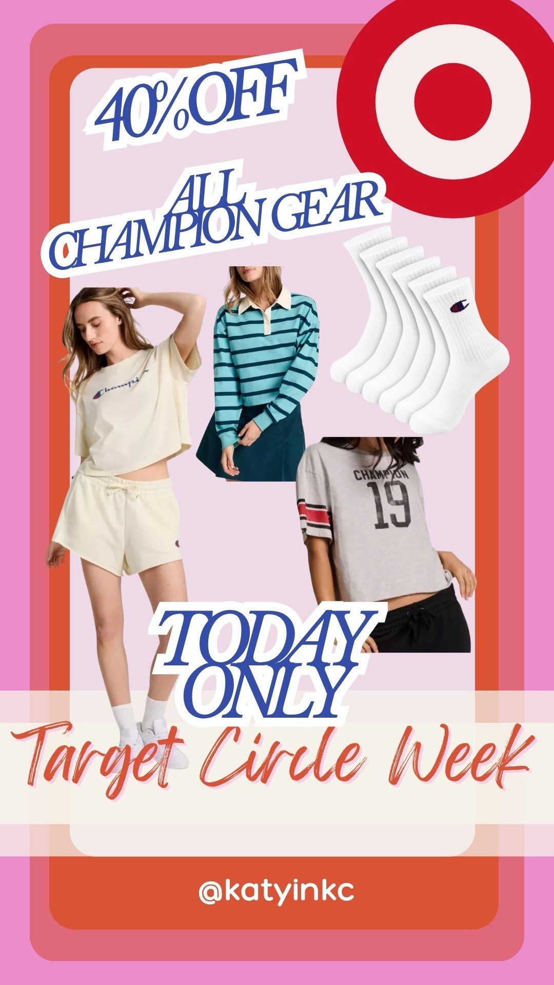 ✨ TODAY ONLY ✨ Snag 40% off Champion gear at Target 🏃‍♀️🔥 From cozy sweats to everyday athleisure staples, these prices won’t last past midnight. Don’t sleep on it—stock up while you can! 🛒 #TargetStyle #TargetDeals #TargetFinds #TargetStyle #TargetDeals #AthleisureOutfit #ChampionStyle

#LTKStyleTip #LTKSaleAlert #LTKTall