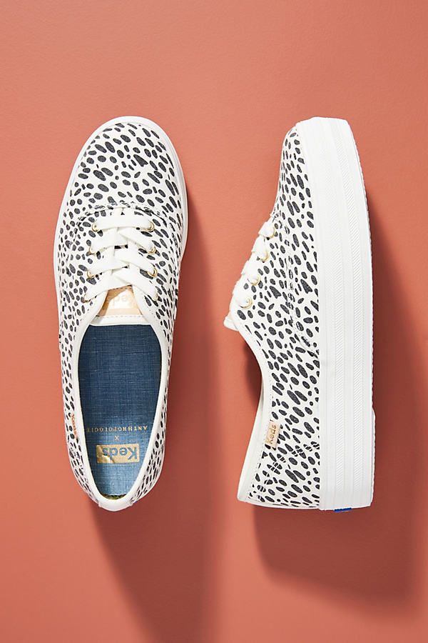 Keds Spotted Platform Sneakers By Keds in Black Size 10 | Anthropologie (US)