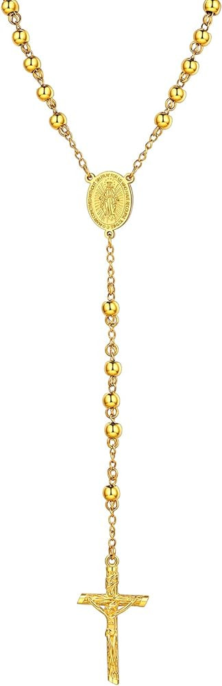 Supcare Rosary for Men Women Catholic Necklace Rosary Beads,Customized (with Gift Packing) | Amazon (US)