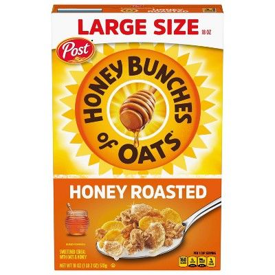 Honey Bunches of Oats Honey Roasted Oat Breakfast Cereal - 18oz - Post | Target