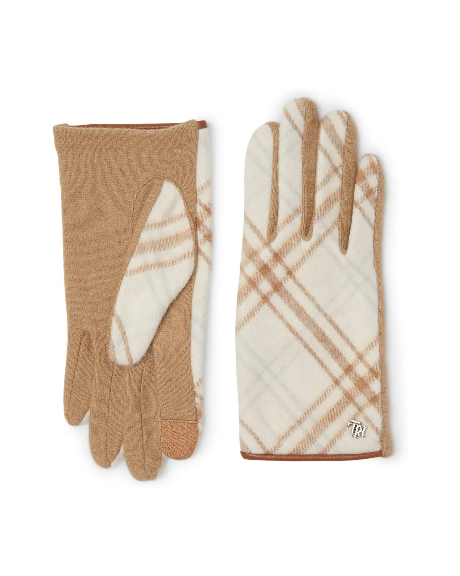 LAUREN Ralph Lauren Holiday Plaid Gloves with Crystal | Zappos