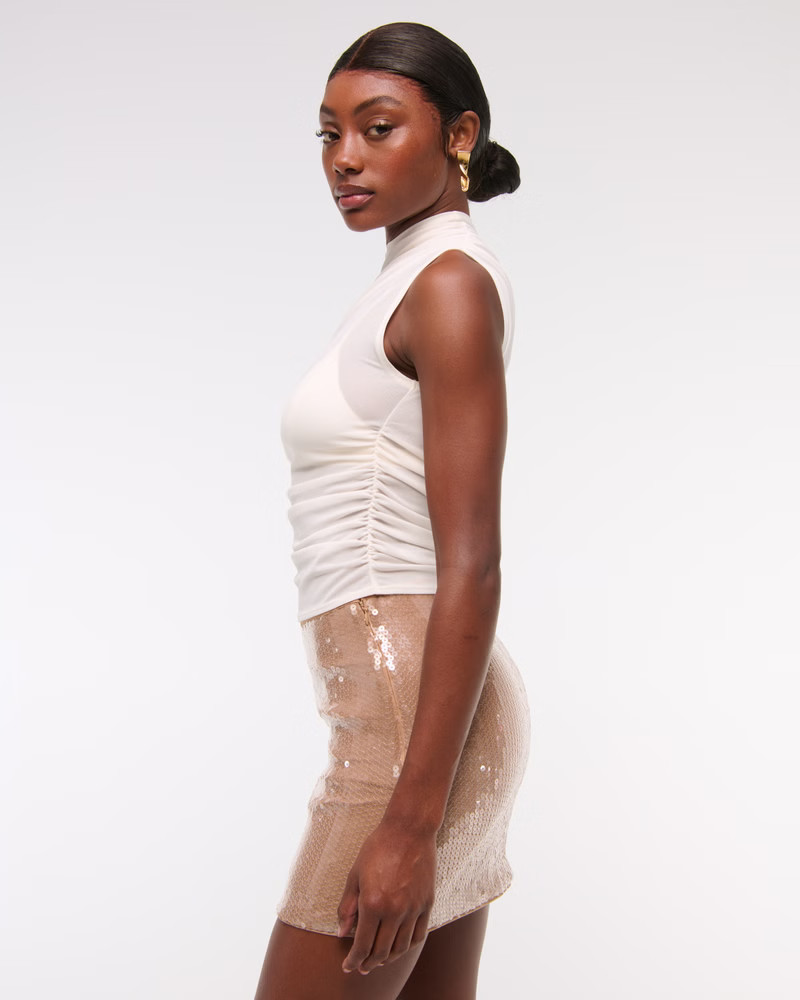 Women's Sequin Mini Skort | Women's Bottoms | Abercrombie.com | Abercrombie & Fitch (US)