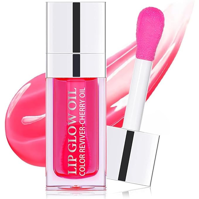 Plumping Lip Oil, Moisturizing Lip Glow Oil, Long Lasting Nourishing Lip Gloss Lip Balm, Non-stic... | Amazon (US)