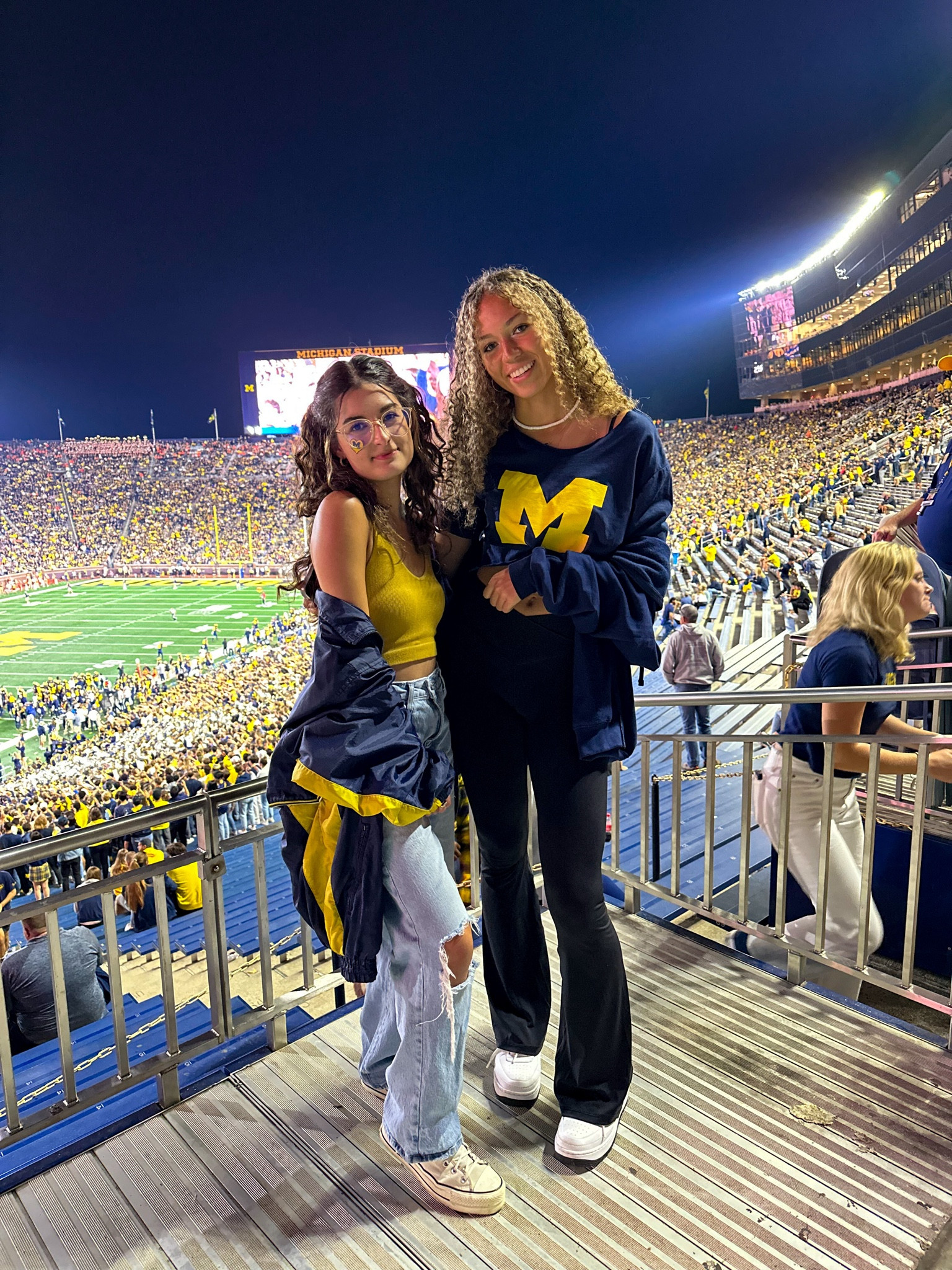 College Game Day : Celebrating University of Michigan Football with Besties! 🏈👭💙 #UMichiganFootball #GameDayFun #FriendshipGoals #LTK

#LTKU #LTKstyletip #LTKSeasonal