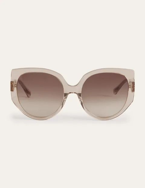 Oversized Cat Eye Sunglasses - Crystal Taupe | Boden (US)
