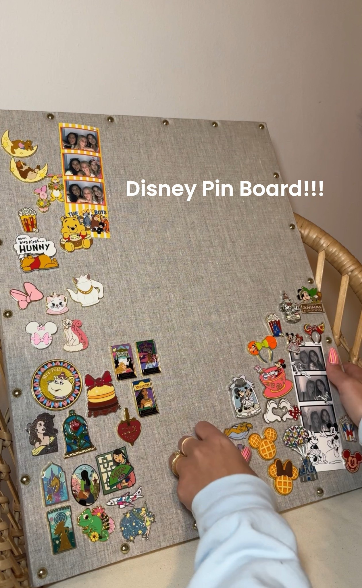 The cutest pin board I found at Target!! Exact one linked here! #target #disneypins 