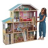 KidKraft Majestic Mansion Wooden Dollhouse with 34-Piece Accessories, Working Elevator and Garage... | Amazon (US)