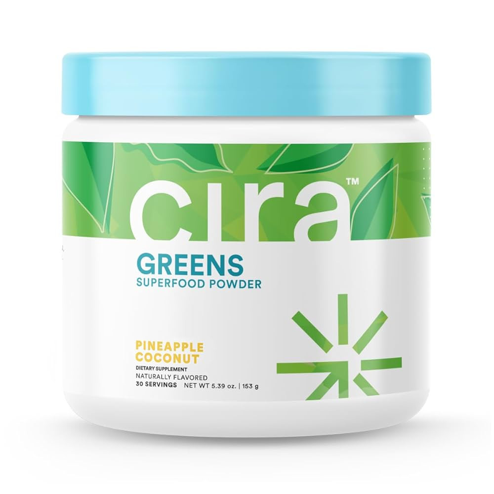 Cira Daily Greens - Naturally Sweetened, Organic Spirulina Superfood Powder with Premium, Antioxi... | Amazon (CA)