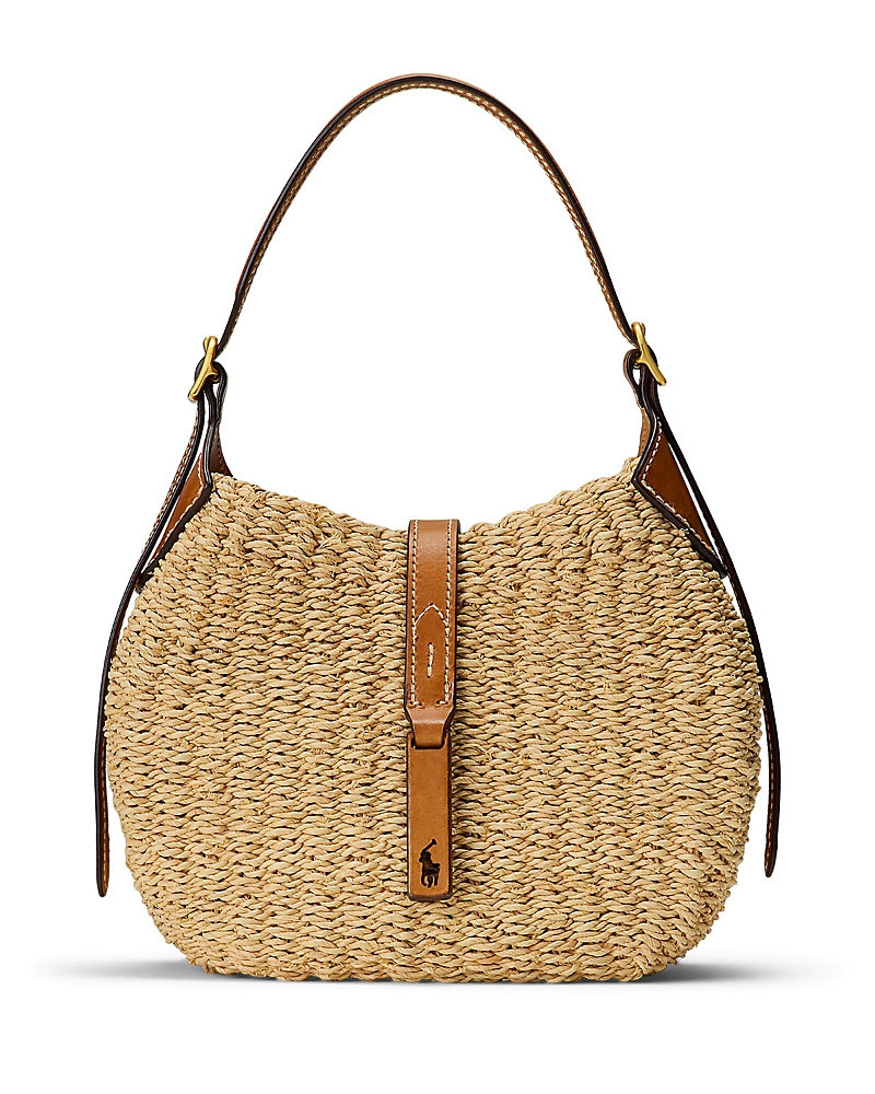 Polo Ralph Lauren Polo Id Raffia Small Shoulder Bag | Bloomingdale's (US)