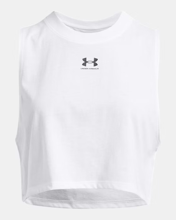 Women's UA Cropped Logo Tank | Under Armour | Under Armour (US)