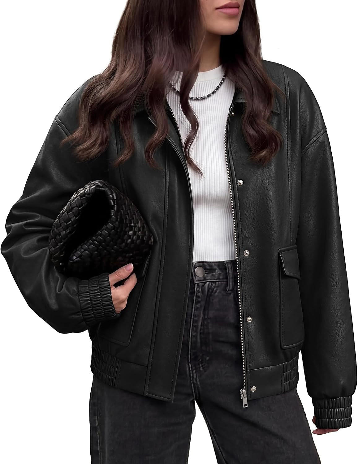 BTFBM Faux Leather Jacket Women Fall Clothes 2026 | Amazon (US)
