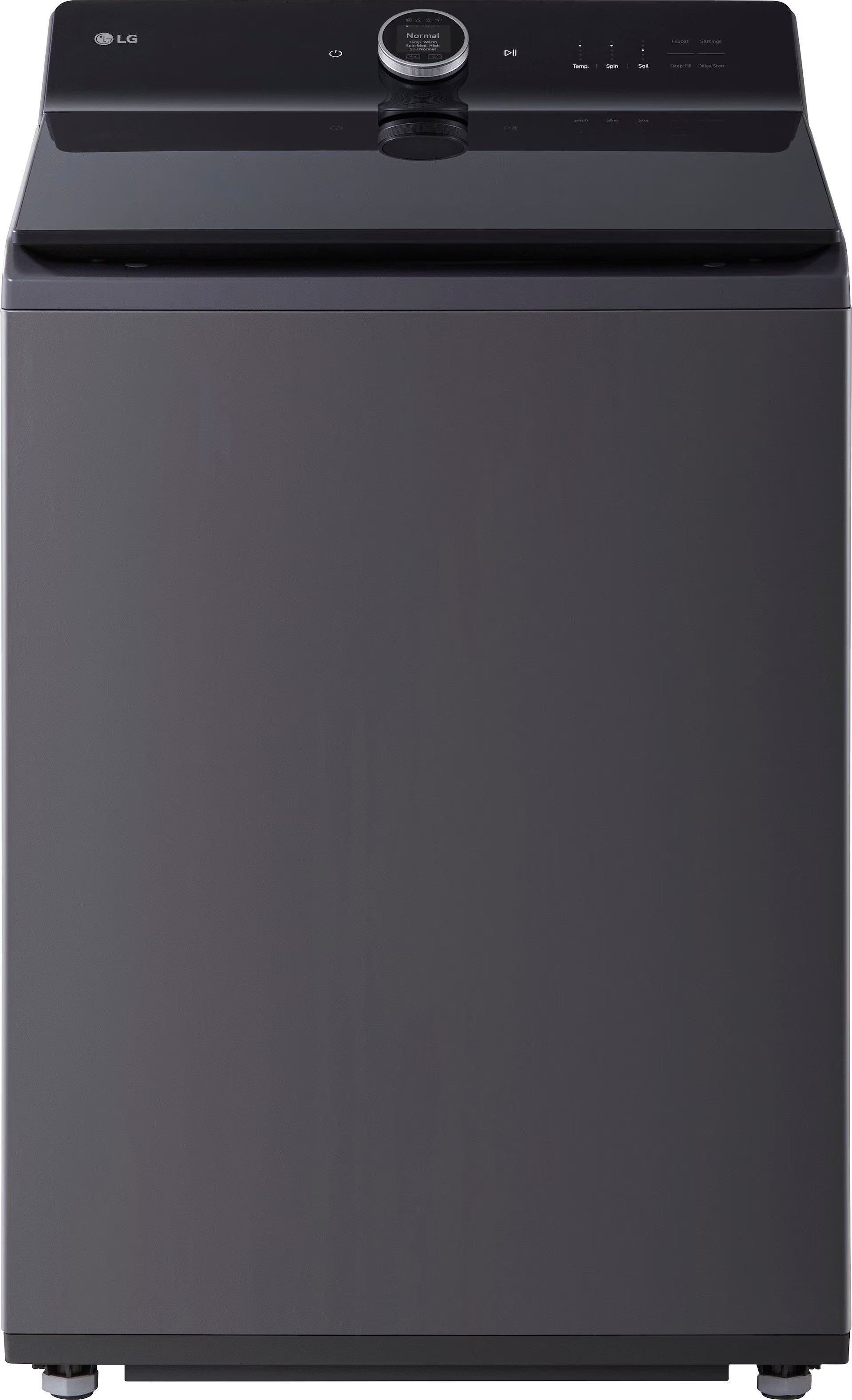 LG 5.5 Cu. Ft. High Efficiency Smart Top Load Washer with EasyUnload Matte Black WT8600CB - Best ... | Best Buy U.S.