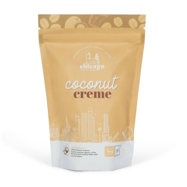 Chicago French Press Coconut Crème Medium Roast Coffee - 8oz | Target