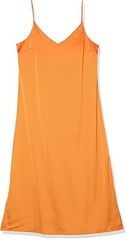 The Drop Women's Ana Silky V-Neck Midi Slip Dress | Amazon (US)