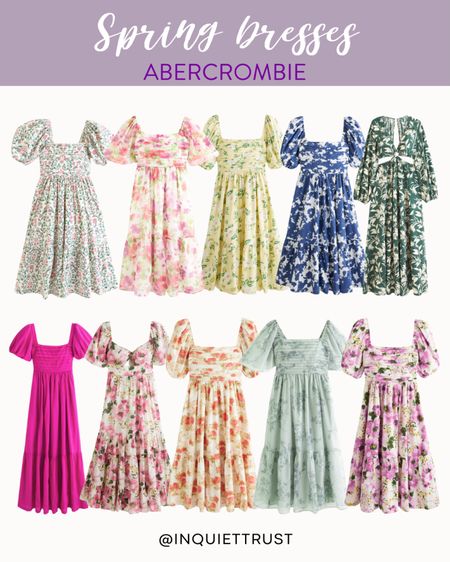 Spring is always a fun time to dress up! Here are some chic and floral pastel dresses from Abercrombie that you can wear on your next vacation trip!
#springfashion #cutedresses #wardroberefresh #trendydresses

#LTKtravel #LTKSeasonal #LTKstyletip