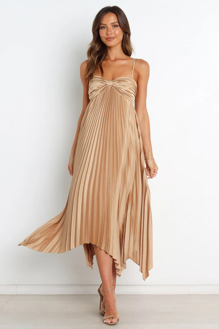 Vikki Dress - Gold | Petal & Pup (US)