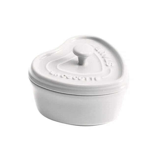 Staub Ceramic 3-Pc Mini Heart Cocotte Set - Cherry, Pink, White | Wayfair North America