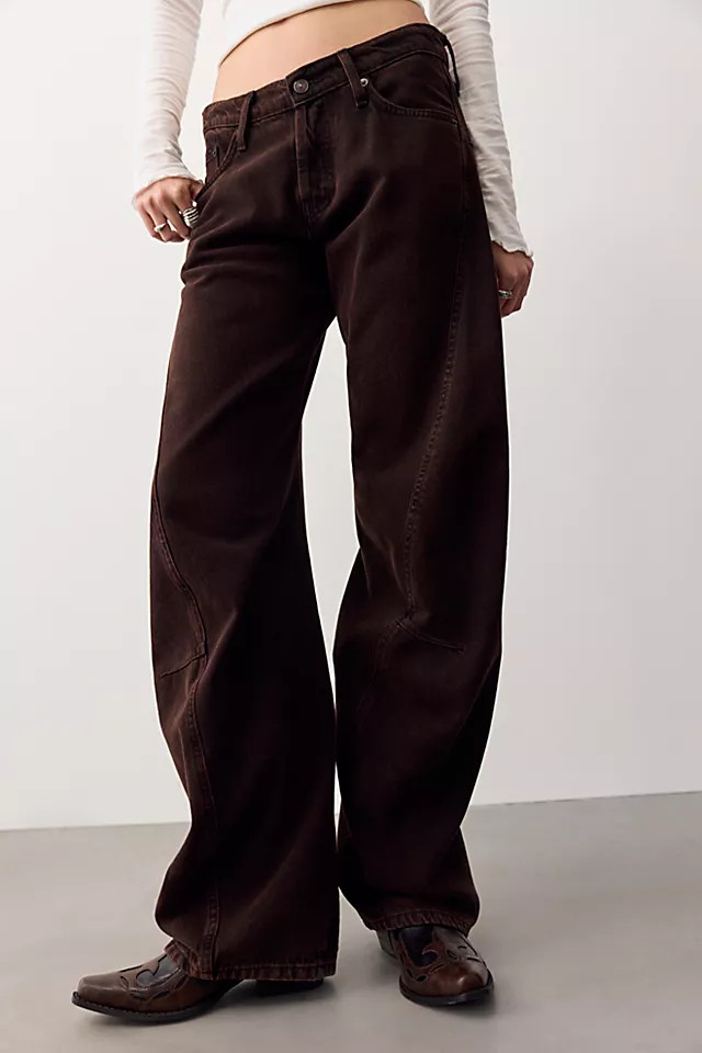 We The Free Fable Low-Rise Twisted Bowed Jeans | Free People (Global - UK&FR Excluded)