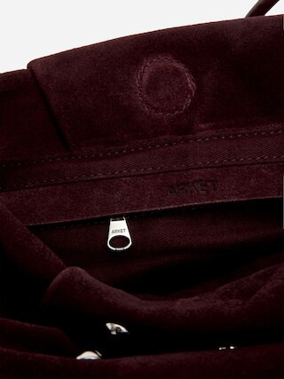 Studded Suede Clutch – Burgundy – Women – ARKET GB | Arket UK